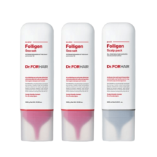 DR.FORHAIR 폴리젠 씨솔트 스케일러 300gx2 + 폴리젠 스칼프팩 250ml, NONE