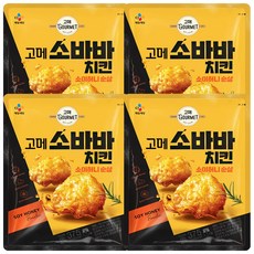 cj제일제당 간편 야식 안주 [고메 소바바치킨] 소이허니 순살 375g, 4개