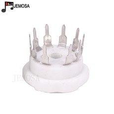 10PCS 10 핀 세라믹 튜브 소켓 GZC10-Y 전자관 소켓 PCB 마운트 6X9 6U9 6AF9 6AB9 진공관 DIY HIFI 오디오, 02 Tin Plated