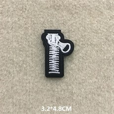 흑백 십자가 고양이 의류 패치 리폼 와펜 스티커 자수 장식 다리미 열, pk-0053, PK-0053, 1개