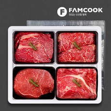 [팸쿡]한우1++ 혼합1호 선물세트 (등심+채끝+국거리+불고기)1.6kg