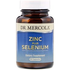 Dr. Mercola 아연 플러스 셀레늄 90캡슐 아연15 mg 셀레늄200 mcg, 90정, 1개