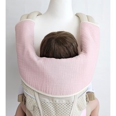 메롱베베 아기띠 침받이 올인원 일체형, 1개, 핑크