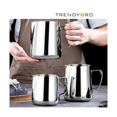 스팀 피쳐 눈금 밀크 저그 핸드드립 캐틀 350ml 500ml 750ml, 1. 눈금 스팀 피쳐 I, 1개