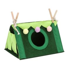 펠트 텐트 은신처 케이지 집 둥지 동물 터널 하우스 햄스터 토끼 작은 애완, 1. green, 1개