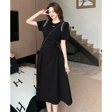 프렌치 기품 여리여리한 허리라인 디자인 a라인 롱스커트