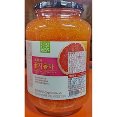 초록원 꿀 자몽 차 2k x6식자재 식재료 업소용 식당용 대용량 급식용 단체, 6개, 2kg, 1개입