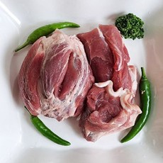 국내산 돼지 쫀득한 뒷사태 2kg 한돈 수육용 찌개용 김치찜 대용량, 통절단, 1개