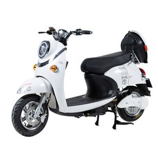 WANGBEN XGW 48V-60V 20A 성인 이륜 전기 오토바이 대보 전동 스쿠터, 화이트, XGW-40KM