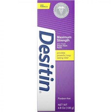 데시틴 Desitin 최대 강도 기저귀 발진 크림 w40% 산화 아연 4.8oz 유효 기간 1125 220113, 데시틴 Desitin 최대 강도 기저귀 발진 크림 w4, 1개