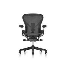 허먼밀러의자 HermanMiller Aeron 시디즈T50 팔걸이등받이조절가능, 【일대전배금흑연】 + 나일론 + .