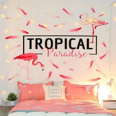 핑크플라밍고벽지