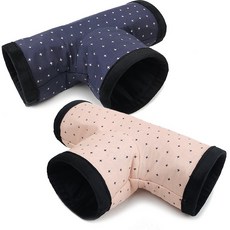 도치퀸 고슴도치 터널 포치 3구 고슴도치 은신처 면재질, 1개, 심플크로스 네이비