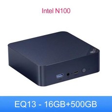 미니PC Beelink EQ13 인텔 N100 N200 미니 PC 조용한 사무실 데스크탑 컴퓨터 4K 듀얼 HDMI WIFI6 BT5.2 업그레이드 EQ12 16G DDR4 50, 없음, 16GB, 1) N100