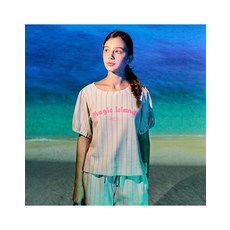 [오르시떼] 여성 D049 솔린 반소매+3부바지 set