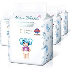직구 Natural Blossom 베이비 기저 크기 4 (20-31lbs) 104 개수 민감한 를 슈퍼 소프트 저자 극성 울트라 슬림 일회용 기저귀, 상세참조, 상세참조