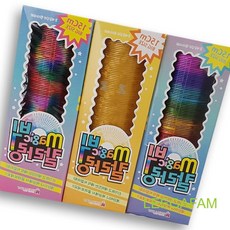 조카선물 놀이용 어린이 형광 칼라링 스프링 지능 15CM 매직 장난감 완구 빅, 1개