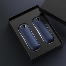 파인큐브 양면말열 10000mAh 트윈 듀얼 손난로 보조배터리 Pair1, 트윈 네이비