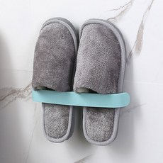 선진리빙 접착식 실내화 걸이, 3개, 블루