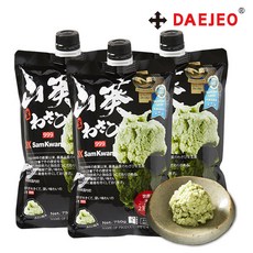삼광 999 생와사비 750g x 3봉 대용량 고추냉이, 단품