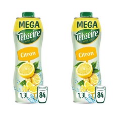 TEISSEIRE 떼세르 레몬 시럽 84컵분 1300ml 2팩