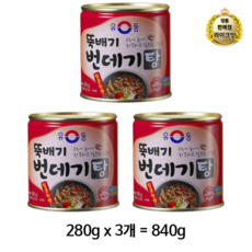 유동 뚝배기 번데기탕 얼큰한맛, 840g, 1개