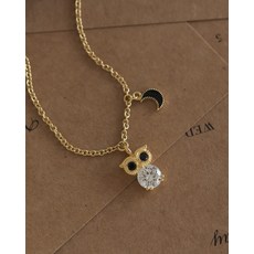 부엉이목걸이시계