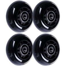 AOWISH 64mm 인라인 스케이트 바퀴 85a 롤러 하키 교체 펠리컨 폭풍 케이스용 베어링 보드 가방 짐 물받이 시트 안정적인 휴식 나무 선반 (4팩)