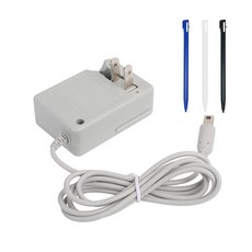 닌텐도 DSi XL 100-240V 벽 플러그 어댑터와 호환되는 충전기 키트 스타일러스 펜 및 전원 어댑터 3개의 포함