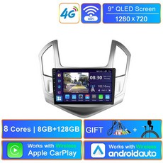카플레이모니터 쉐보레 크루즈 2012 2015 화면 멀티미디어 플레이어 스테레오 오토라디오 GPS 카플레이 안드로이드 오토 2Din DSP, 8Core 8 128GB