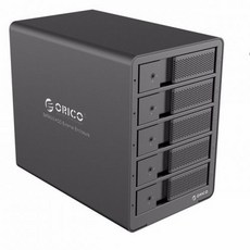 [해외] Orico 5 bay 알루미늄, 중국 Black EU plug