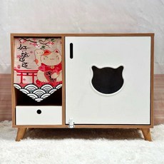 고양이 원목 화장실 반려묘 사막화방지 탈취 배변활동, 상품, 상세페이지 참고, 1개