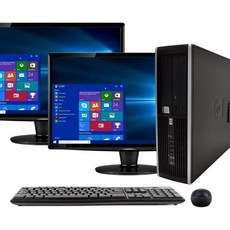 HP 에이치피 Compaq 6200 Pro PC 데스크톱 컴퓨터 Intel i52400 3.1GHz 8GB RAM 500GB HDD Windows 10 Dual 17 LCD W - i52400