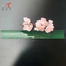 템바보드 타일 원통형 아트월 그린, 1개, 1. 진한 녹색 80x600MM