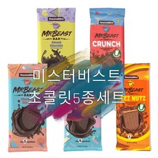 미스터비스트 초콜릿 MrBeast 초콜릿 5종세트(오리지널 밀크 씨솔트 크런치 디즈), 1개