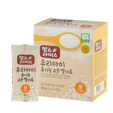 청오 맘스라이스 우리아이 유기농 고운 쌀가루 초기 미음용 100g (10g x 10개), 2개