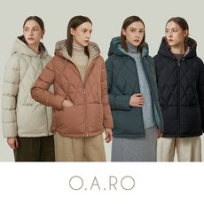 [쇼핑엔티] 24FW 오아로 후드 퀼팅 덕다운 점퍼