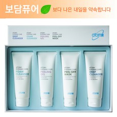애터미 이브닝케어 4종세트 (딥클렌저 폼클렌저 필링젤 필오프마스크) 클렌징세트, 1개