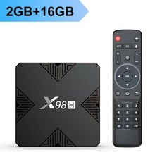 VONTAR 스마트 TV 박스 안드로이드 12 Allwinner H618 쿼드 코어 Cortex A53 지원 4K Wifi6 구글 음성 어시스턴트 셋톱 X98H, UK Plug_2GB 16GB