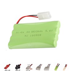 9.6V 1800mAh NI CD RC 자동차 보트 트럭 탱크 원격 제어 전기 장난감에 대 한 고품질 배터리 9.6 v nicd 충전식 배터리|부품 & 액세서리|, 단일, 1개, Red in square