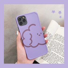 ins 퍼플 클라우드 도그 폰11pro xxsxr 핸드 7p8plus 소녀 마음 11promax 실리콘 젤 소프트 폰x