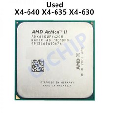 100% 정품 AMD 애슬론 II X4 630 X4-630 2.8GHz 쿼드 코어 CPU 프로세서 ADX630WFK42GI x4-635 X4 635 X4-640 X4 640 소켓