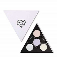 유캔비 하이라이터 팔레트 시머 일루미네이팅 파우더 메이크업 Satin 글로 Kit - 리앰프 유어 페이스 Eye Lip 컬러 하이라이팅 피니시 (A), 1