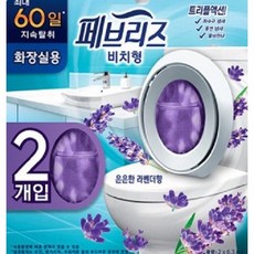 페브리즈 화장실용 비치형 은은한 라벤다향 6m 2 입, 1개, 12ml, 허브향