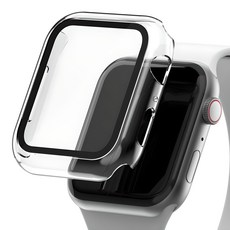 iMall 9H鋼化玻璃滿版智慧型手錶邊框外殼, 透明