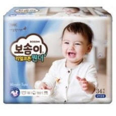 보솜이 리얼코튼 원더 밴드형 기저귀 공용 대형(10~14kg), 120매, 대형(L)