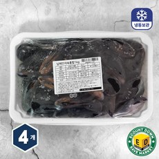 국내산 씨알 굵은 냉동 자숙 피홍합 홍합 (손질세척), 4개, 1kg