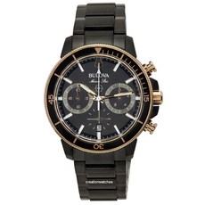 Bulova Marine Star 크로노 그래프 쿼츠 다이버 98B302 200M 남성용 시계 - 수심계