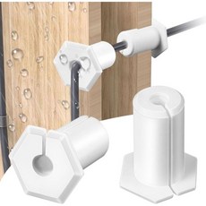 스타링크 이더넷 케이블과 호환되는 새롱 2pcs 케이블 라우팅 키트 34인치 벽 구멍용 고무 그로멧 라우터 어댑터와 부싱을 통한 피드흰색, 2, White