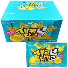 크라운 새콤달콤볼 레몬 30g X 10개 1갑